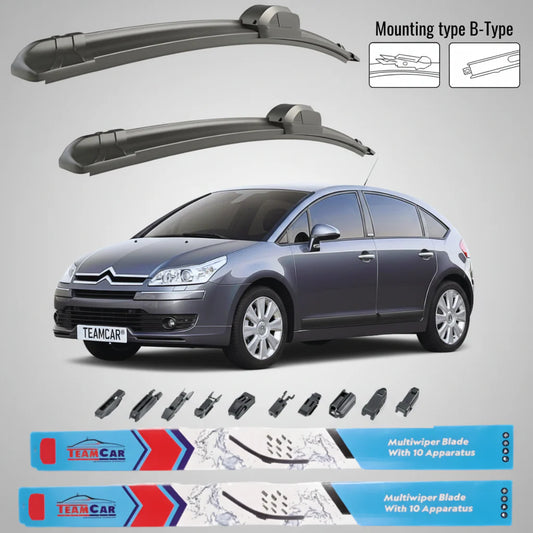 Ștergătoare Citroen C4 Facelift (2008–2010) Flat | Set față – TeamCar®