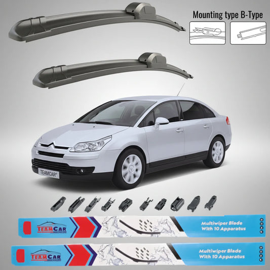 Ștergătoare Citroen C4 Sedan (2006–2013) Flat | Set față – TeamCar®