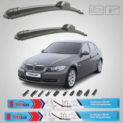 Ștergătoare BMW Seria 3 E90 (2005–2008) Flat | Set Față – TeamCar®