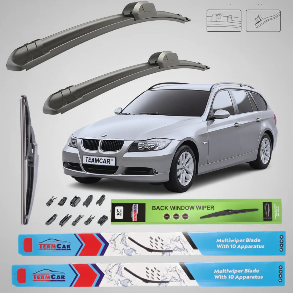 Ștergătoare BMW Seria 3 E91 (2005–2008) Flat | Set Complet – TeamCar®