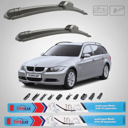 Ștergătoare BMW Seria 3 E91 (2005–2008) Flat | Set Față – TeamCar®