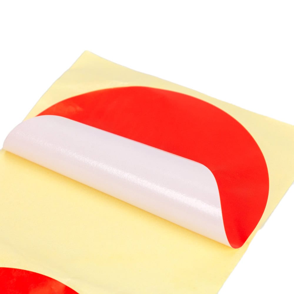 Stickere rotunde uni 10cm - roșu (set 30 buc)