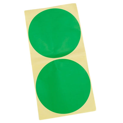 Stickere rotunde uni 10cm - verde (set 30 buc)