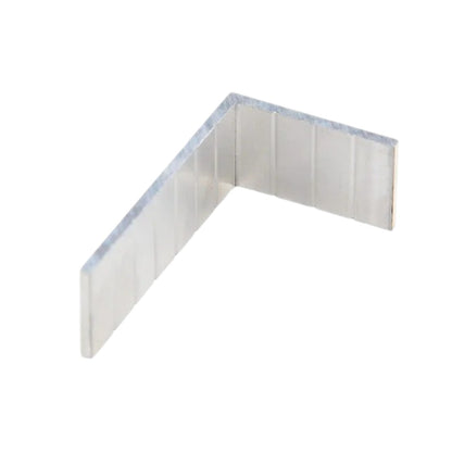 Suport de fixare sina gard WPC, aluminiu, Naimeed D6481, 5.2x3x2 cm, Gri