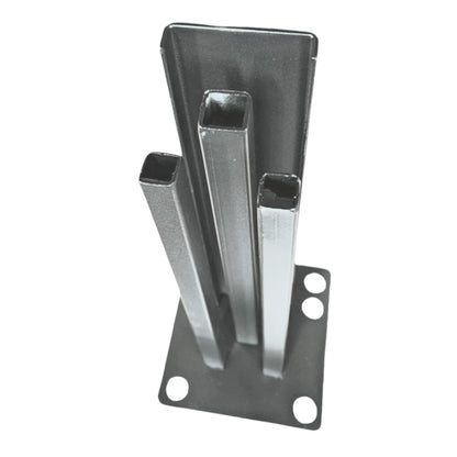 Suport stalp Aluminiu pentru gard, Naimeed D6476, 35x7x7 cm, Gri