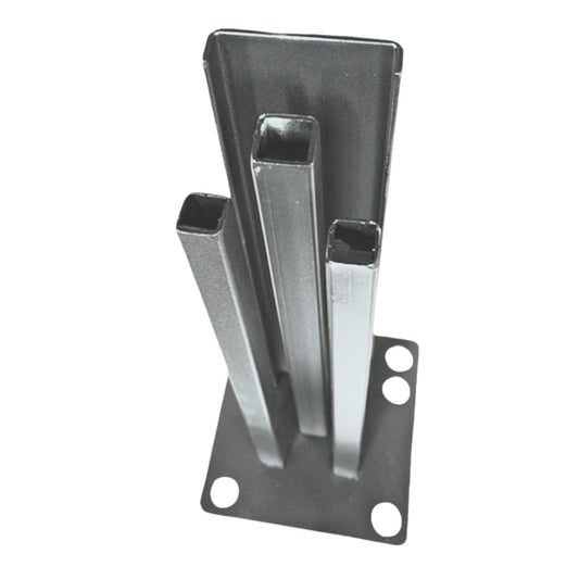 Suport stalp Aluminiu pentru gard, Naimeed D6476, 35x7x7 cm, Gri