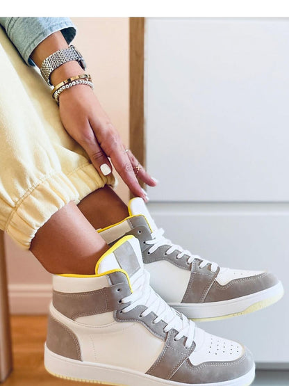 Tenişi Inello, Model 170606, Bej - material imitație de piele  Footbed pânză