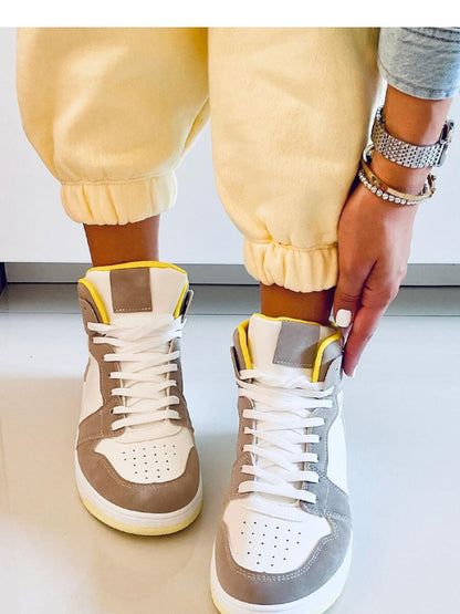 Tenişi Inello, Model 170606, Bej - material imitație de piele  Footbed pânză