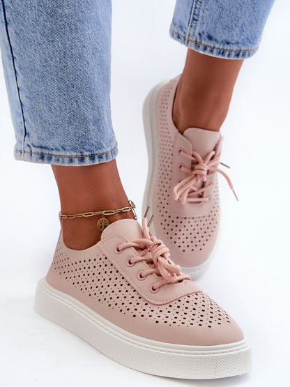 Tenişi Step in style, Model 198573, Roz - material imitație de piele  Footbed spumă plus țesătură  Înălţimea carâmbului 6 cm Înălţimea platformei 2.5 cm