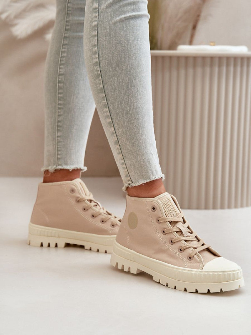 Tenişi Step in style, Model 199915, Bej - material pânză  Footbed pânză  Înălţimea carâmbului 9 cm Înălţimea platformei 3.5 cm