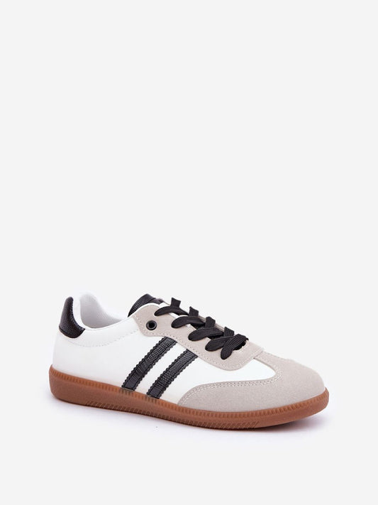 Tenişi Step in style, Model 206795, Alb - material piele ecologică plus piele de căprioară ecologică  Footbed pânză  Înălţimea carâmbului 6 cm Înălțimea tălpii 1.5 cm