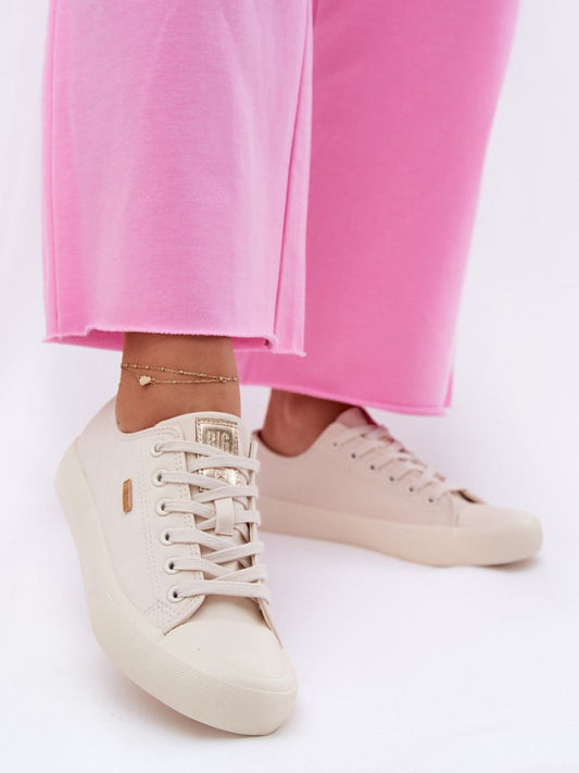 Tenişi Step in style, Model 211351, Bej - material pânză  Footbed pânză  Înălţimea carâmbului 5.5 cm Înălțimea tălpii 3 cm