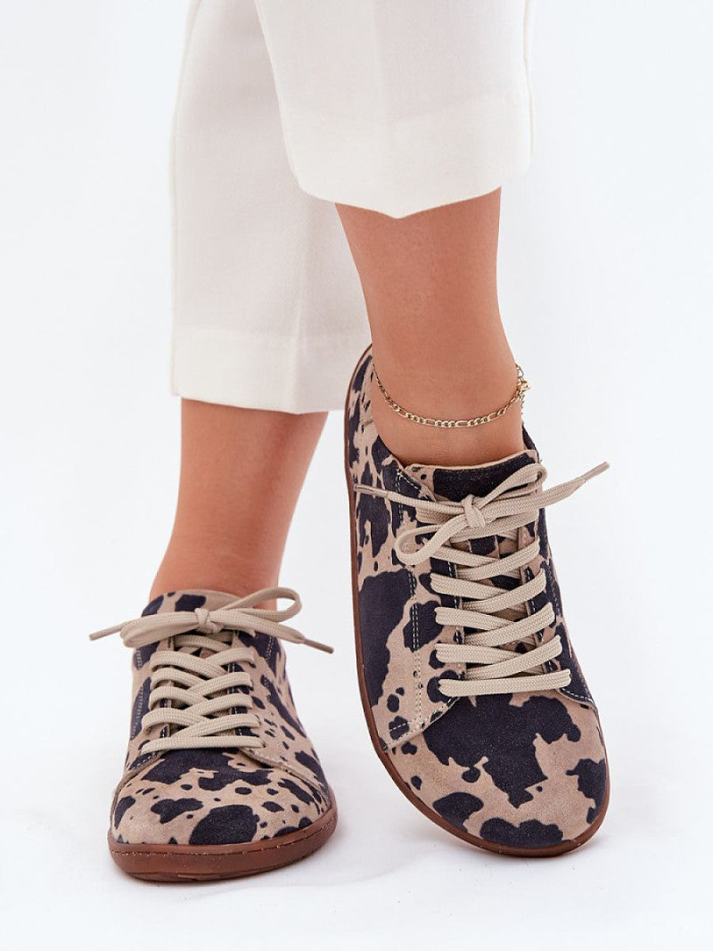 Tenişi Step in style, Model 215169, Maro - material piele naturală de căprioară  Footbed piele naturala  Înălţimea carâmbului 6.5 cm Înălțimea tălpii 1.5 cm