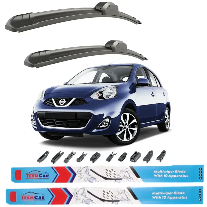 Ștergătoare Nissan Micra K13 (2010–2016) TeamCar® – Set față - 221.ro