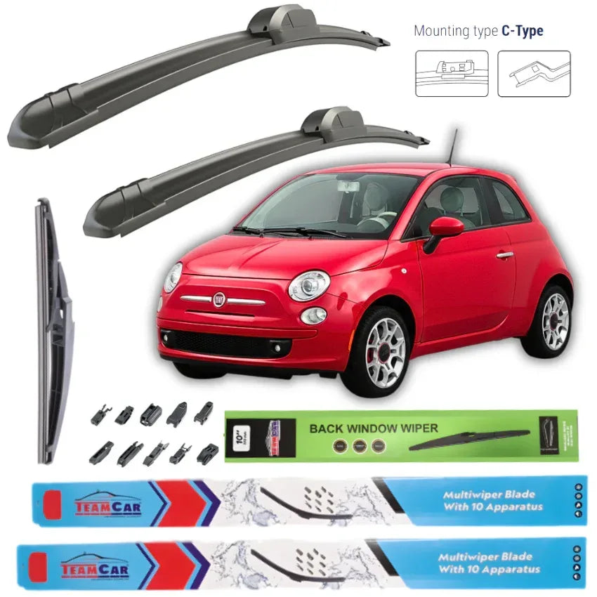 Stergatoare Fiat 500 (2007-2016) - Set Complet - 221.ro