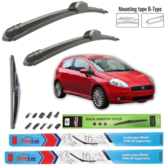 Stergatoare Fiat Punto 3 doors (Grande 199) 2005-2011 - Set Complet - 221.ro