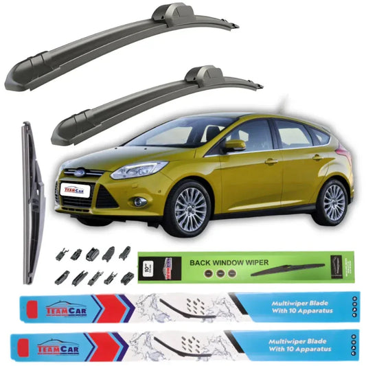 Ștergătoare Ford Focus III Hatchback (2011–2014) TeamCar® – Set Complet - 221.ro