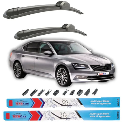 Ștergătoare TeamCar® Skoda Superb III (2015–2023) – Set față - 221.ro