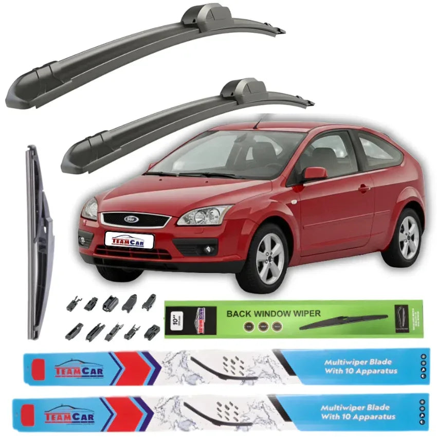 Ștergătoare Ford Focus II 3 usi (2004–2008) TeamCar® – Set Complet - 221.ro