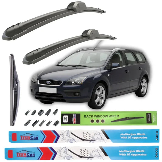 Ștergătoare Ford Focus II Turnier (2004–2008) TeamCar® – Set Complet - 221.ro