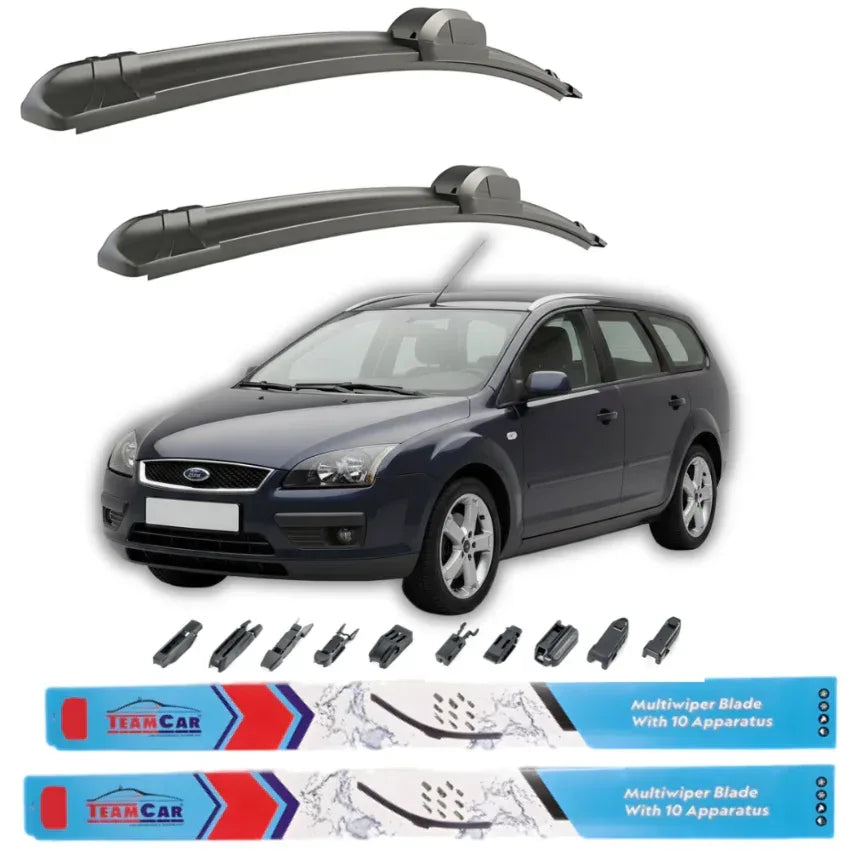 Ștergătoare Ford Focus II Turnier (2004–2008) TeamCar® – Set față - 221.ro
