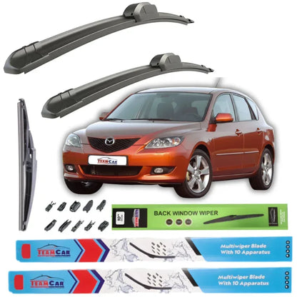 Ștergătoare TeamCar® Mazda 3 BK Hatch (2003–2009) – Set Complet - 221.ro