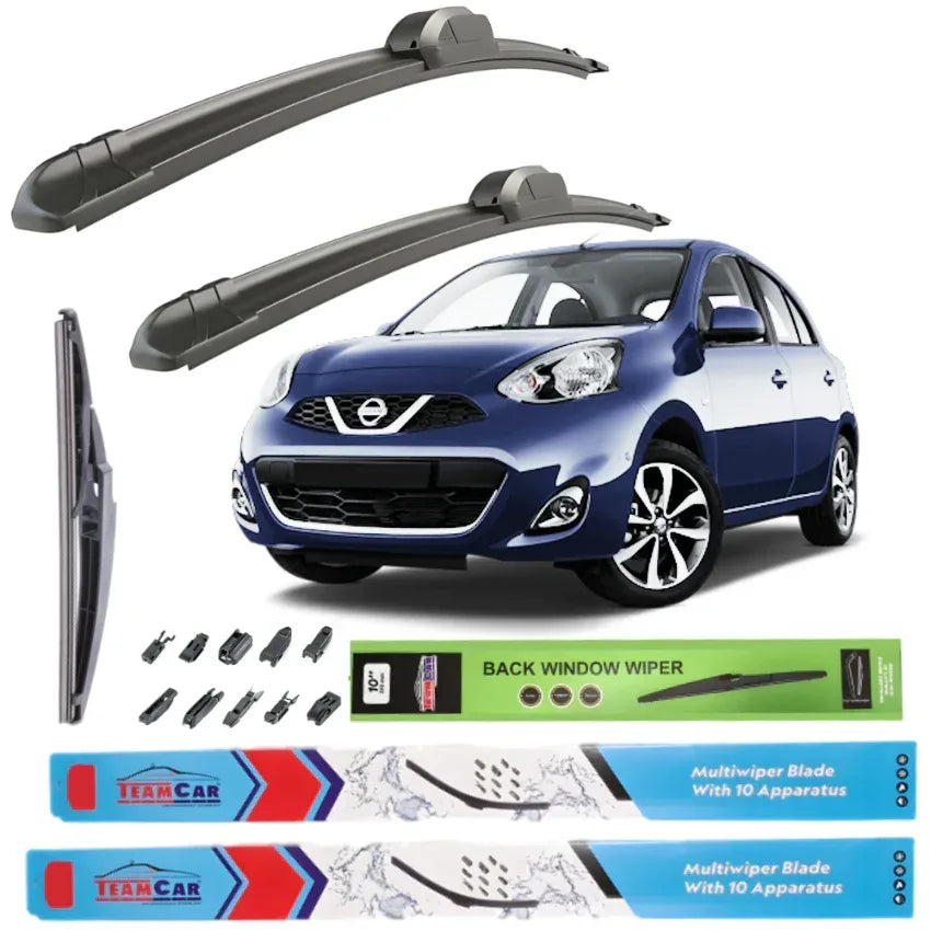 Ștergătoare Nissan Micra K13 (2010–2016) TeamCar® – Set Complet - 221.ro