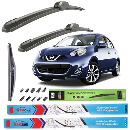 Ștergătoare Nissan Micra K13 (2010–2016) TeamCar® – Set Complet - 221.ro