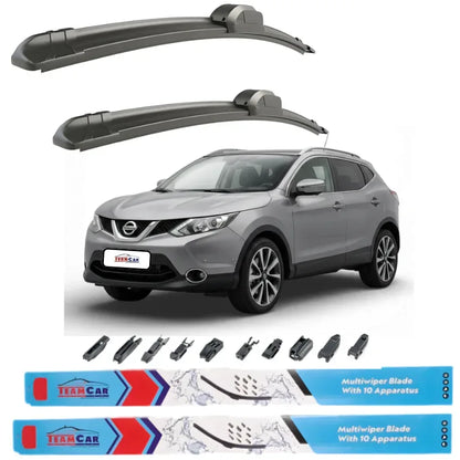 Ștergătoare Nissan Qashqai J11 (2013–2017) TeamCar® – Set față - 221.ro
