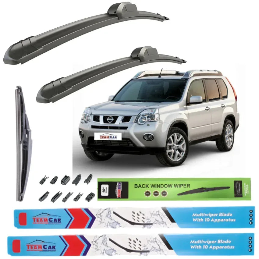 Ștergătoare Nissan X-Trail T31 (2010–2014) TeamCar® – Set Complet - 221.ro