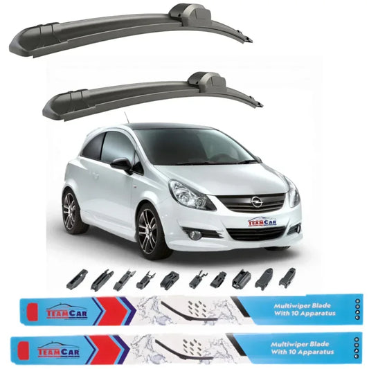 Ștergătoare Opel Corsa D 3 doors (2006-2010) TeamCar® – Set față - 221.ro