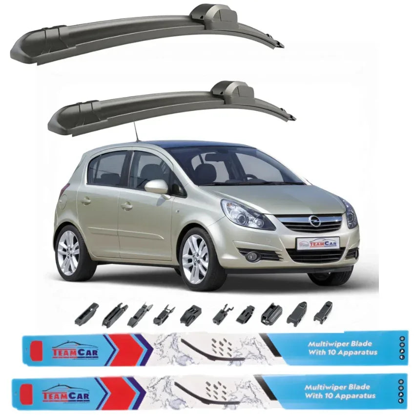 Ștergătoare Opel Corsa D 5 doors (2006-2010) TeamCar® – Set față - 221.ro