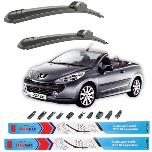 Ștergătoare TeamCar® Peugeot 207 CC (2006–2014) – Set față - 221.ro