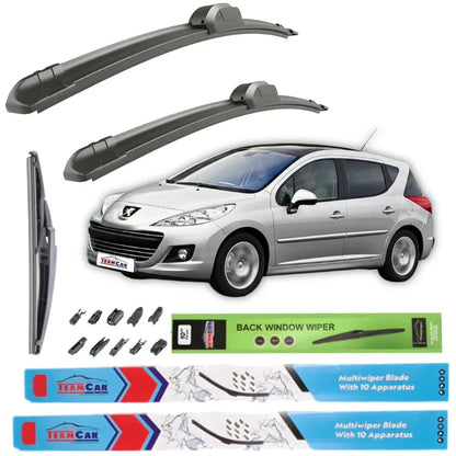 Ștergătoare TeamCar® Peugeot 207 SW (2006–2014) – Set Complet - 221.ro
