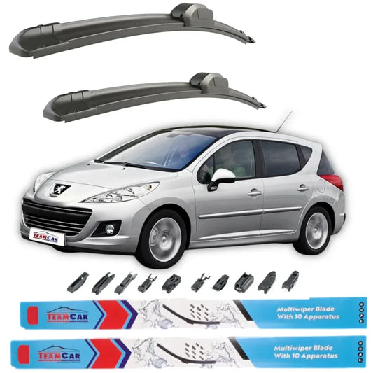 Ștergătoare TeamCar® Peugeot 207 SW (2006–2014) – Set față - 221.ro