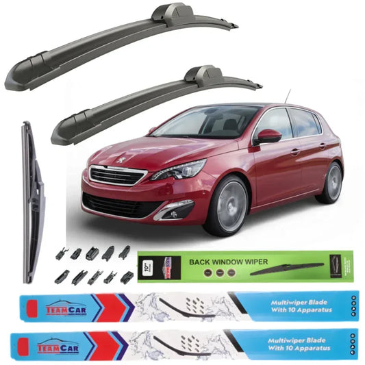 Ștergătoare Peugeot 308 II (2013–2017) TeamCar® – Set Complet - 221.ro