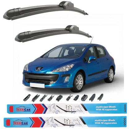 Ștergătoare Peugeot 308 I Hatchback (2007–2011) TeamCar® – Set față - 221.ro