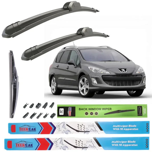 Ștergătoare Peugeot 308 I SW (2007–2011) TeamCar® – Set Complet - 221.ro