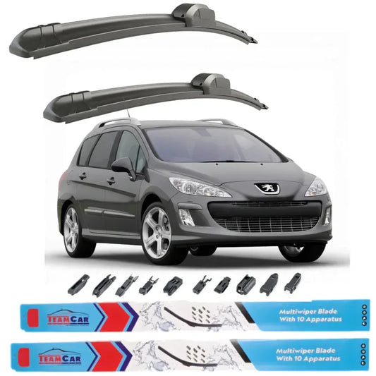 Ștergătoare Peugeot 308 I SW (2007–2011) TeamCar® – Set față - 221.ro