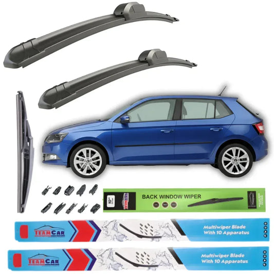 Ștergătoare Skoda Fabia III (2014–2021) TeamCar® – Set Complet - 221.ro