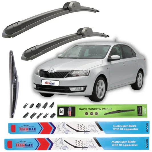 Ștergătoare Skoda Rapid Liftback (2012–2019) – Set Complet TeamCar® - 221.ro