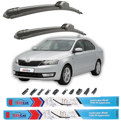 Ștergătoare Skoda Rapid Liftback (2012–2019) – Set față TeamCar® - 221.ro