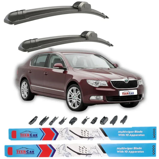 Ștergătoare Škoda Superb II (2008–2015) TeamCar®– Set față - 221.ro