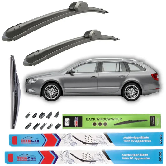 Ștergătoare Škoda Superb II Combi, Break (2008–2015) TeamCar®– Set Complet - 221.ro