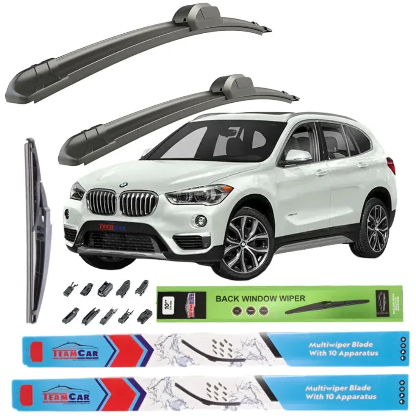 Ștergătoare TeamCar® BMW X1 F48 (2015–2022) – Set Complet Față + Spate - 221.ro