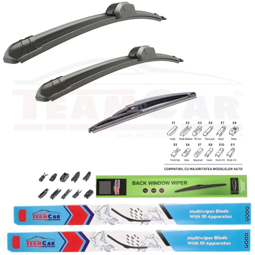 Ștergătoare Nissan X-Trail T31 (2007–2010) TeamCar® – Set Complet - 221.ro