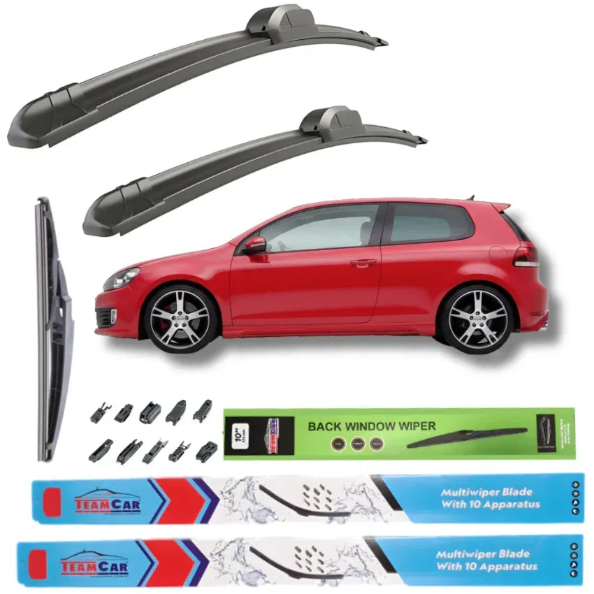 Ștergătoare TeamCar® Volkswagen Golf 6 Hatchback 3 usi (2008–2012) – Set Complet - 221.ro
