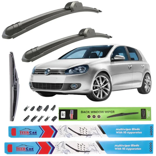 Ștergătoare TeamCar® Volkswagen Golf 6 Hatchback 5 usi (2008–2012) – Set Complet - 221.ro