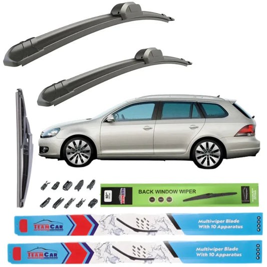 Ștergătoare TeamCar® Volkswagen Golf 6 Variant (break) (2009–2013) – Set Complet - 221.ro