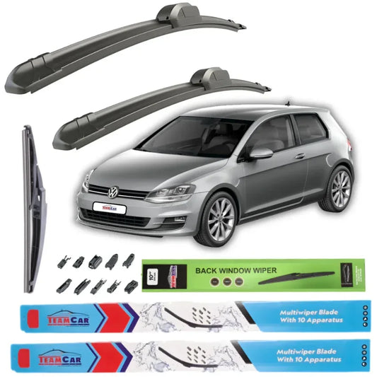 Ștergătoare Volkswagen Golf 7, 3 uși, TeamCar® (2012–2019) – Set Complet - 221.ro